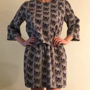 Blouse and skirt ensemble